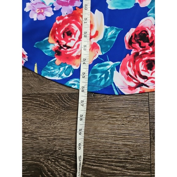 Connected Apparel‎ Women's Blue Floral Sleeveless Maxi Dress - Picture 9 of 10